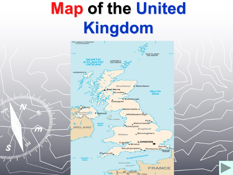 Map of the United Kingdom Map of the United Kingdom